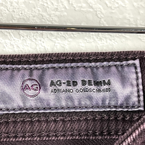 AG Adriano Goldschmied Jeans Mens 36x33 The Tellis Modern Slim Burgundy Maroon - Picture 5 of 11